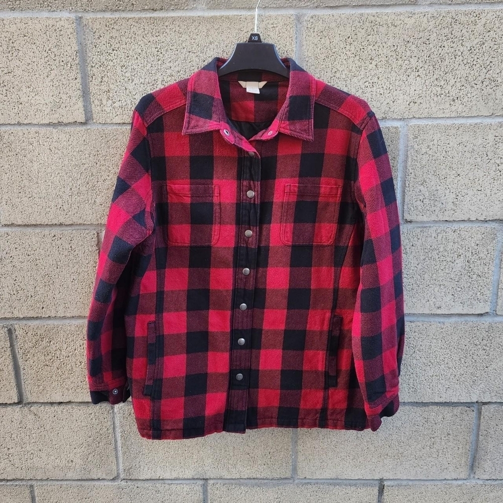Duluth Trading Co Red and Black Buffalo Plaid Jacket